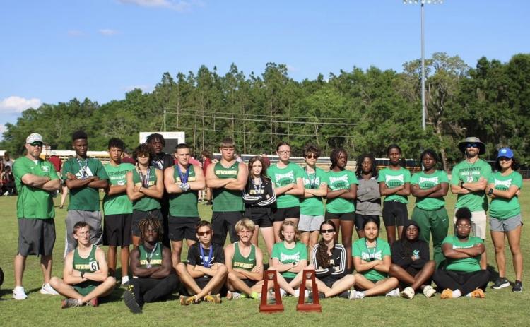 Suwannee’s girls and boys track and field teams both placed second at the District 2-2A meet on Saturday. (COURTESY)