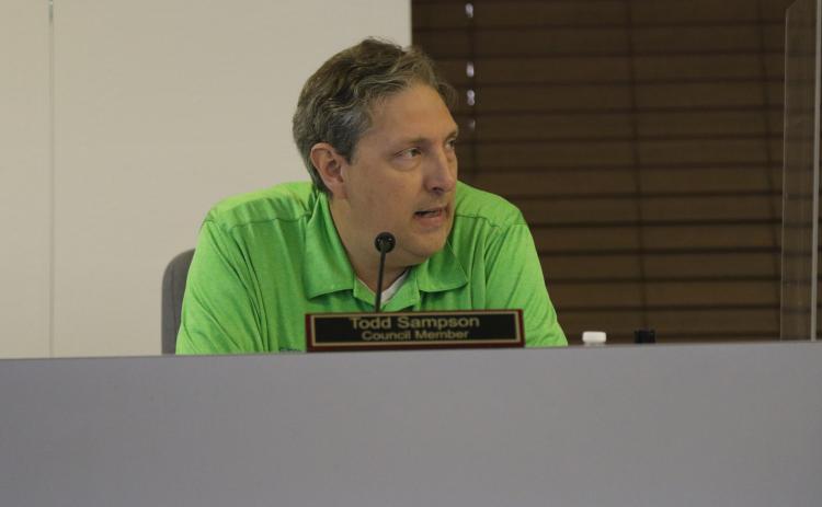 Councilman Todd Sampson said it is ‘ludicrous’ to not require background checks for people around children. (JAMIE WACHTER/Lake City Reporter)