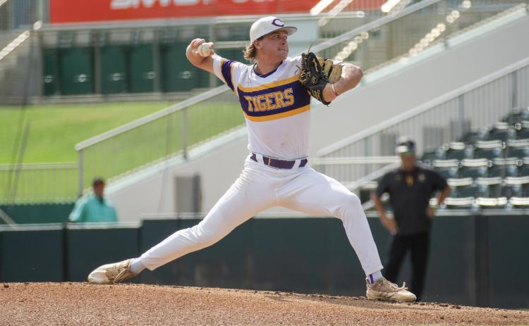 Columbia pitcher Josh Fernald pitches against American Heritage during the Class 5A state semifinals on May 22 at Hammond Stadium in Fort Myers. (JESSICA PILAND/Special to the Reporter)