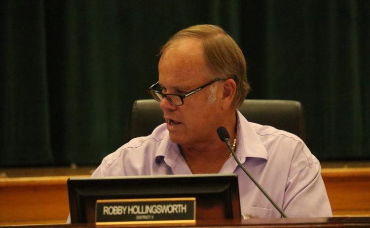Commissioner Robby Hollingsworth said he wanted additional documentation to show the Columbia County Health Department needs additional funding. (JAMIE WACHTER/Lake City Reporter)