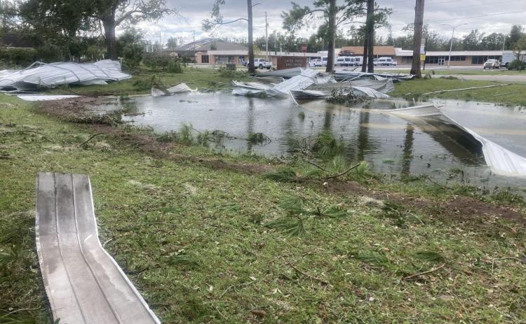 Taylor County sustained flooding and other widespread damage in Hurricane Idalia. (COURTESY NEWS SERVICE OF FLORIDA)