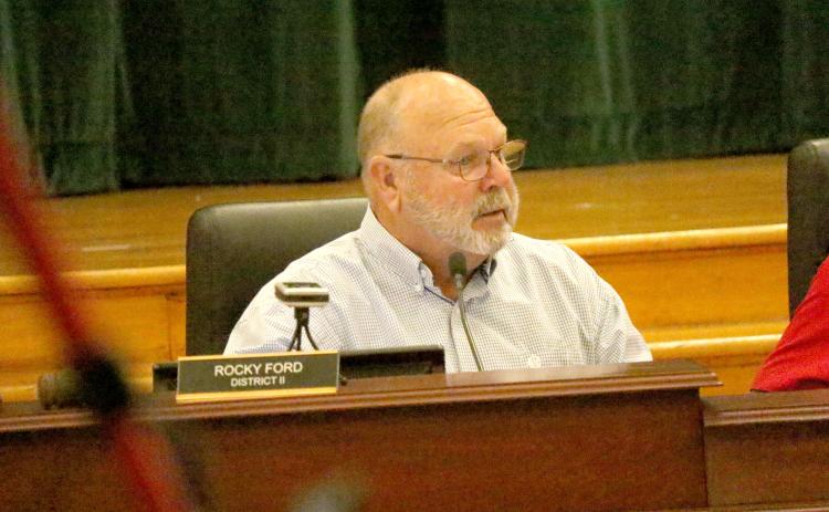 County Commission Chairman Rocky Ford said Sheriff Mark Hunter’s letter blaming the commission was ‘ludicrous.’ (JAMIE WACHTER/Lake City Reporter)