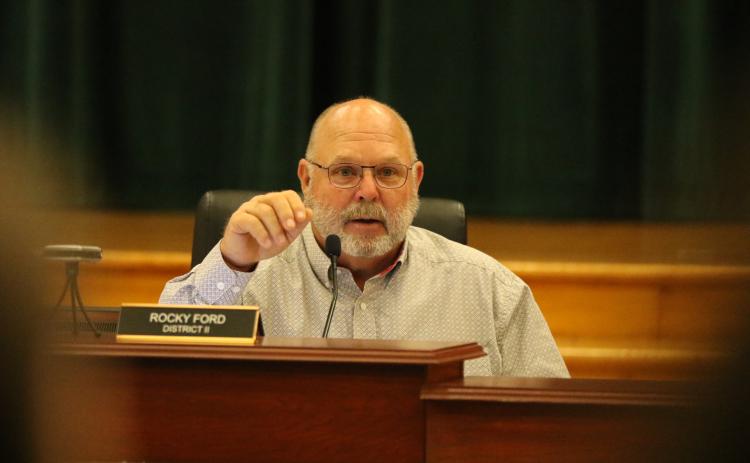 Columbia County Commission Chairman Rocky Ford asked that a joint meeting with the Town of Fort White be moved to Nov. 1 since ‘all indications’ were the town wasn’t going to attend next week’s scheduled meeting. (JAMIE WACHTER/Lake City Reporter)