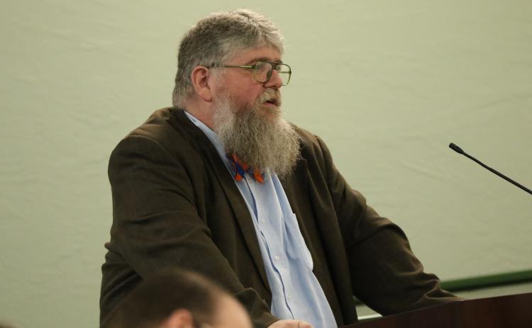 Third Judicial Circuit Public Defender Cliff Wilson voiced opposition Monday to the proposal to consolidate the state’s judicial circuits. (JAMIE WACHTER/Lake City Reporter)