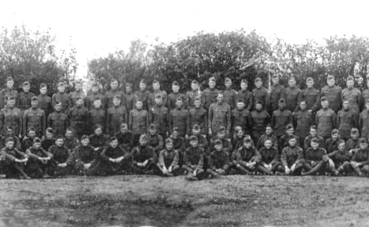 Lake City soldiers at Camp Wheeler, Ga., during World War I. (COURTESY)