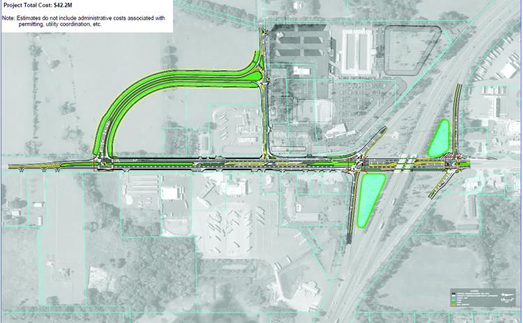 A detour road for the expanded Busy Bee project is neededto ease congestion at the Interstate 75 and U.S. Highway 41 interchange in Ellisville. The Columbia County Commission authorized staff to begin negotiations on property to build that road. (COURTESY)