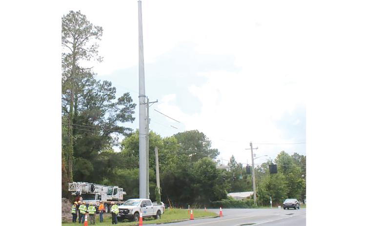 The North Florida Resiliency Connection, constructed in 2021-22, helped elevate Florida Power & Light’s tax payments in Columbia County along with the Sunshine Gateway Solar Energy Center. (FILE)