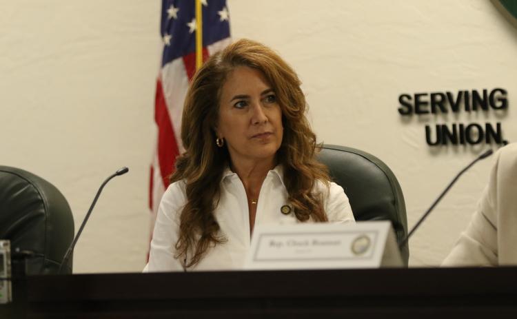Sen. Jennifer Bradley, speaking at the Columbia County legislative delegation hearing in October, has requested more than $22 million for projects in the county. (FILE)