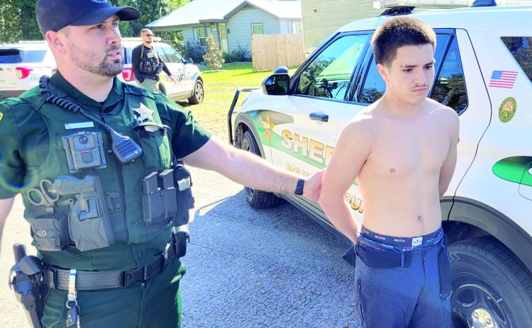 Jayden Rodriguez, 15, was arrested late Monday morning after he earlier swerved toward a Columbia County deputy while driving a pickup. (COURTESY CCSO)