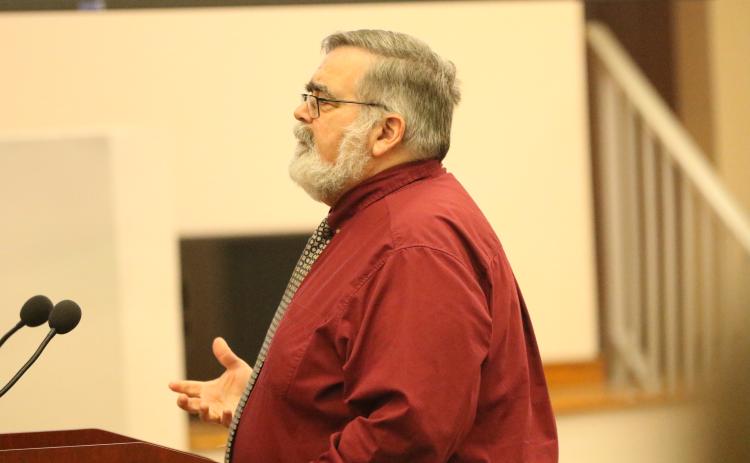 County Manager David Kraus told the Columbia County Commission on Thursday that a consolidated dispatch center is likely several months away. (JAMIE WACHTER/Lake City Reporter)