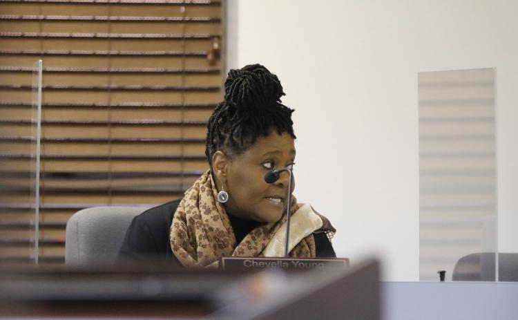 Councilwoman Chevella Young said the City of Lake City needed to help with Niblack Elementary School’s move for construction. (JAMIE WACHTER/Lake City Reporter)