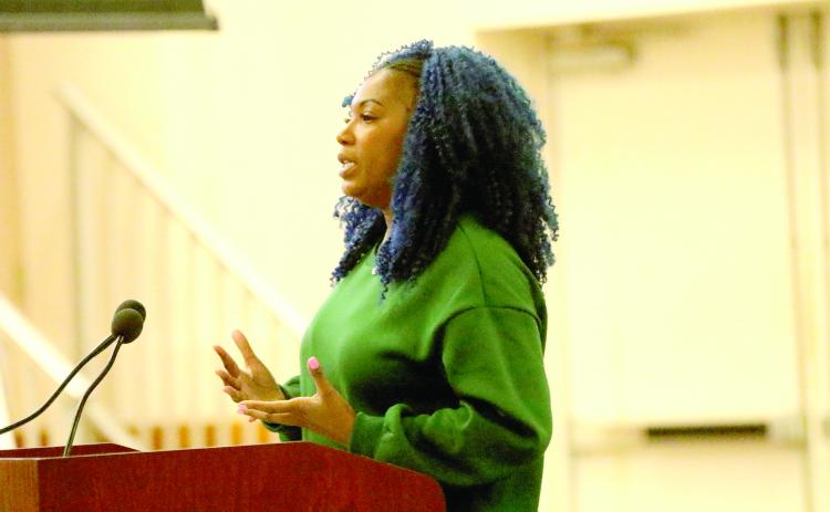 Vanessa George with October Realty and Twentyeight Fourteen, presented a plan last month for a public-private partnership to bring affordable housing into Lake City. George  requested $1 million from the county, which will discuss the topic further Thursday in a workshop. (FILE)