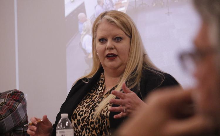 Columbia County Economic Development Director Jennifer Daniels said the agreement with Florida Gulf & Atlantic to provide rail inside the North Florida Mega Industrial Park will hopefully be ready for County Commission approval next week. (JAMIE WACHTER/Lake City Reporter)