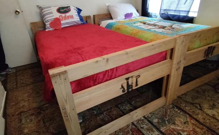 The Lake City chapter of Sleep in Heavenly Peace recently delivered its 100th bed since starting late in 2022. The organization provides beds to children in need to ensure they have a place to sleep. (COURTESY)