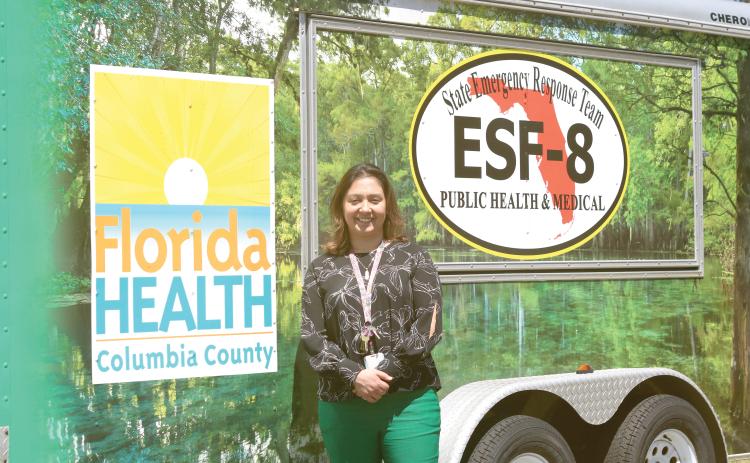 Diana Duque, the new health officer at the Columbia County Health Department, is looking to strengthen community health in her new role. (TONY BRITT/Lake City Reporter)