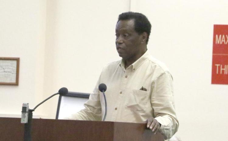 Robert Jones speaks during a Columbia County Commission meeting in March. (FILE)