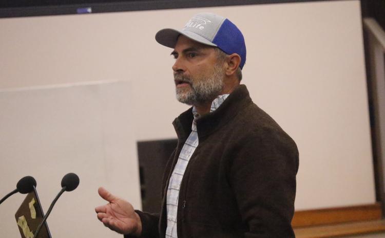 Former firefighter Anthony Davis urged the BOCC to adopt an in-house solution for EMS in the future. (JAMIE WACHTER/Lake City Reporter)