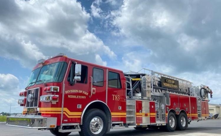 The Lake City Fire Department should soon receive a new 100-foot ladder truck, shown here, after the Lake City Council voted Monday to approve the purchase. The council is using $2.2 million in American Rescue Plan Act funds to secure the truck. (COURTESY)