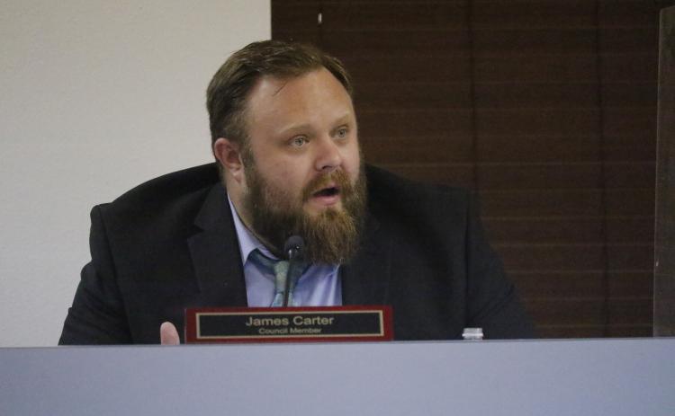 Lake City Councilman James Carter said he believed it was ‘madness’ for the city to pay out more than $202,000 in severance and unused vacation and sick time to former City Manager Paul Dyal after he resigned last October. (JAMIE WACHTER/Lake City Reporter)
