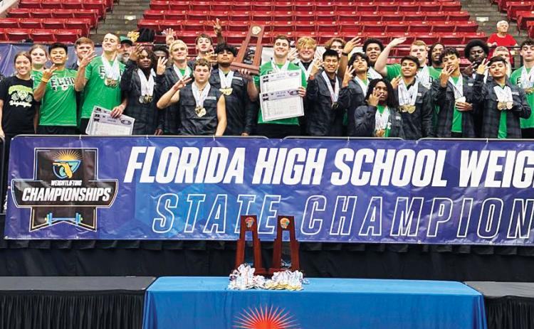 Suwannee’s boys weight lifting team swept the Class 1A traditional and Olympic team titles this season. (FILE)