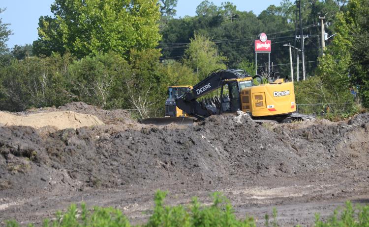 Pinnacle Site Solutions works on clearing a site along SW Real Terrace in Lake City that will house a ClearSky Rehabilitation Hospital. (JAMIE WACHTER/Lake City Reporter)