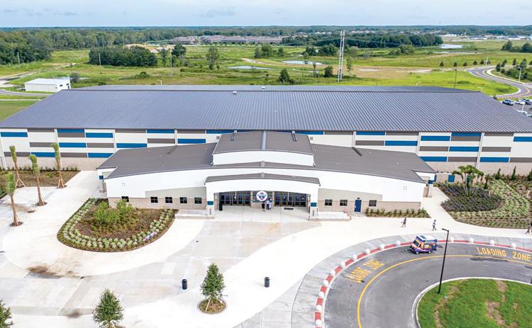 The Wiregrass Ranch Sports Campus in Pasco County is a 98,000-square-foot facility originally built as a regional shelter. Suwannee County purchased 390 acres for $5.5 million to serve as the site of a shelter for North Florida. (COURTESY)