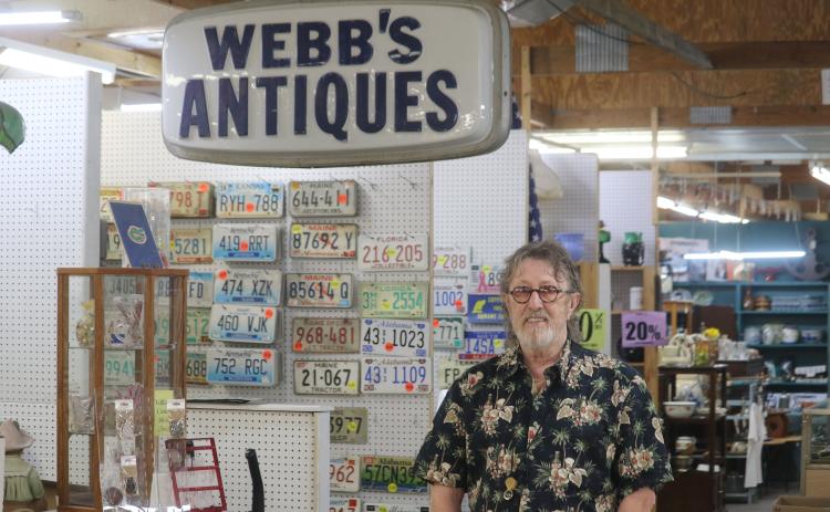 Verlon Webb, owner of Webb’s Antique Mall, said Wednesday the historic business in Ellisville will be closing on April 1 to make way for the new Busy Bee store. (TONY BRITT/Lake City Reporter)