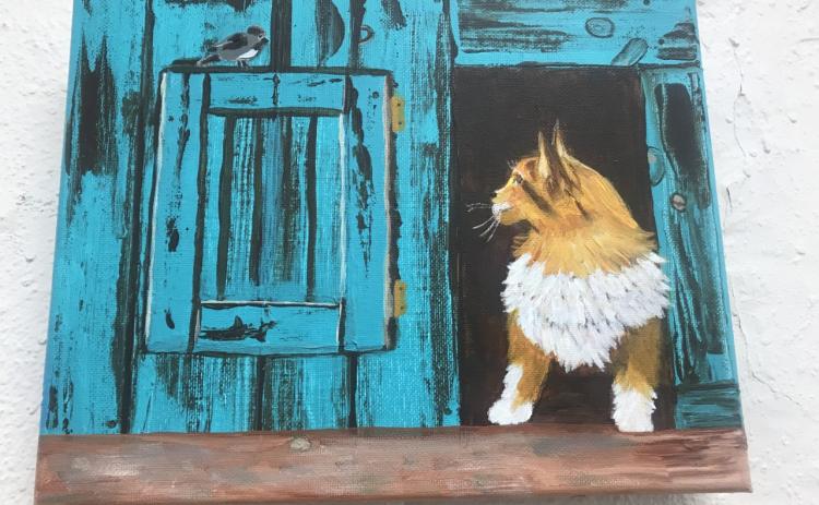The Gateway Art Gallery is accepting entries — like this painting by Barbara Hunter — Thursday for its second Precious Pet Portrait contest. (COURTESY GATEWAY ART GALLERY)