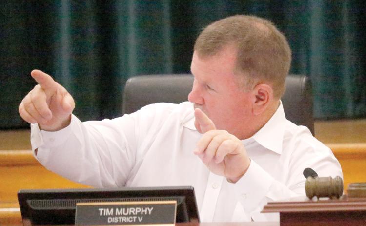Commissioner Tim Murphy made the motion two weeks ago to reduce the increase to the county’s fire protection assessment. (FILE)
