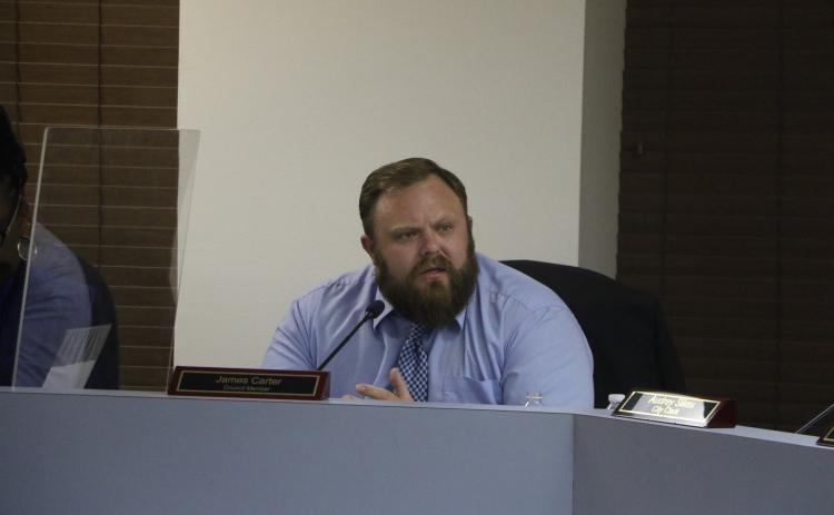 Lake City Councilman James Carter voted against raising the millage rate on city residents during the council’s tentative budget hearing Tuesday. (MORGAN MCMULLEN/Lake City Reporter)