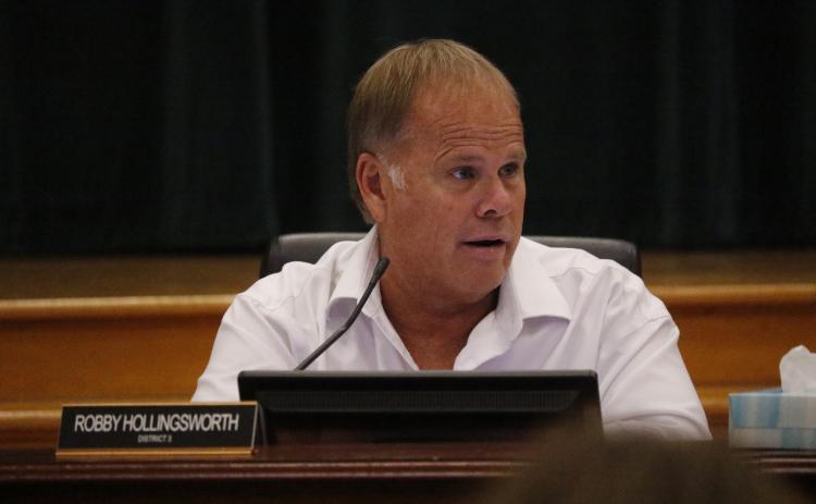 Columbia County Commissioner Robby Hollingsworth said on-call employees shouldn’t have to pay to take a work vehicle home with them. (JAMIE WACHTER/Lake City Reporter)