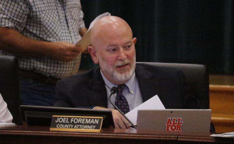 County Attorney Joel Foreman recommended the County Commission suspend the plans to bring back impact fees for transportation infrastructure on Oct. 1 due to legal issues with using the county’s old fee schedule. (JAMIE WACHTER/Lake City Reporter)