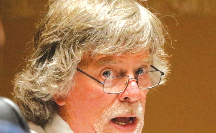 Lake Shore Hospital Authority Trustee Don Kennedy made a motion during Monday’s meeting to do away with public comments made through Zoom in the board’s online meetings. (JAMIE WACHTER/Lake City Reporter)