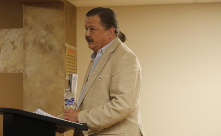 Shawn Holmgren notified the Lake Shore Hospital Authority Monday of his intent to sue if its main hospital building was given to Meridian Behavioral Healthcare. (JAMIE WACHTER/Lake City Reporter)