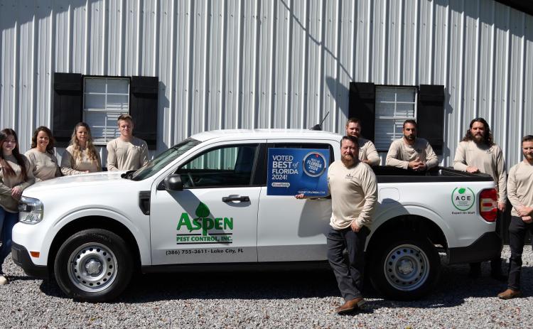 Aspen Pest Control was named one of the best pest control companies in Florida with a Guide to Florida Best of Florida award. (COURTESY)