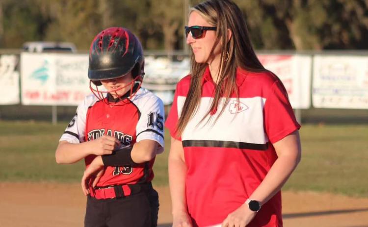 Jessica Robinson (right) was hired as Fort White’s new softball coach last week. (COURTESY)
