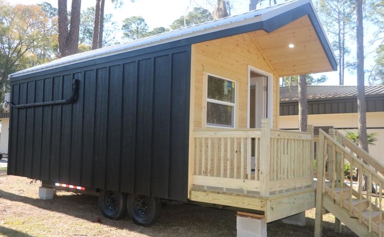 Tiny homes could soon take the place of dorm rooms at Florida Gateway College following a shortage of on-campus housing. (JAMIE WACHTER/Lake City Reporter)