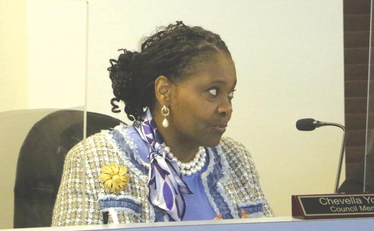 Lake City Councilwoman Chevella Young pushed for the city to increase its funding for the Emergency Home Repair Program. (MORGAN MCMULLEN/Lake City Reporter)