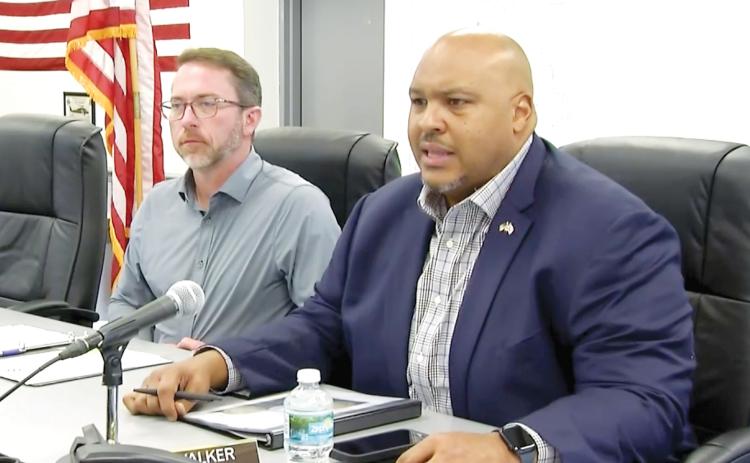 Sen. Corey Simon said during Thursday’s legislative delegation hearing in Lafayette County that he is focused on policy and the important things to the families in his district, not the political fighting over the immigration bill passed by the legislature this week. (JAMIE WACHTER/Lake City Reporter)
