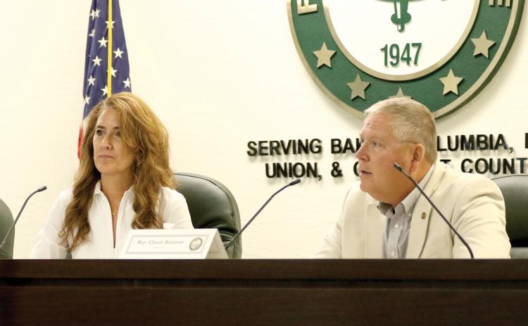 Sen. Jennifer Bradley (left) and Rep. Chuck Brannan will meet with local officials and residents Wednesday at Florida Gateway College to hear any proposals or opinions on state issues heading into this year’s legislative session. (FILE)