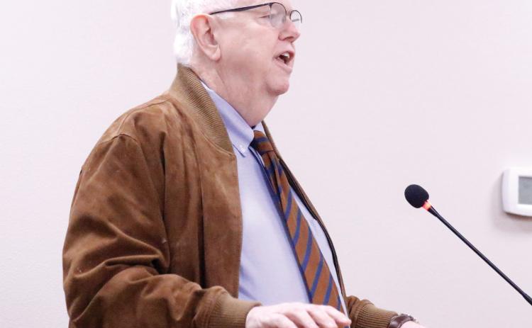 Henry Thomas, a senior vice president with Raftelis, said the North Carolina-based company could handle the utility rate study needs for the North Florida Water Utilities Authority. (JAMIE WACHTER/Lake City Reporter)