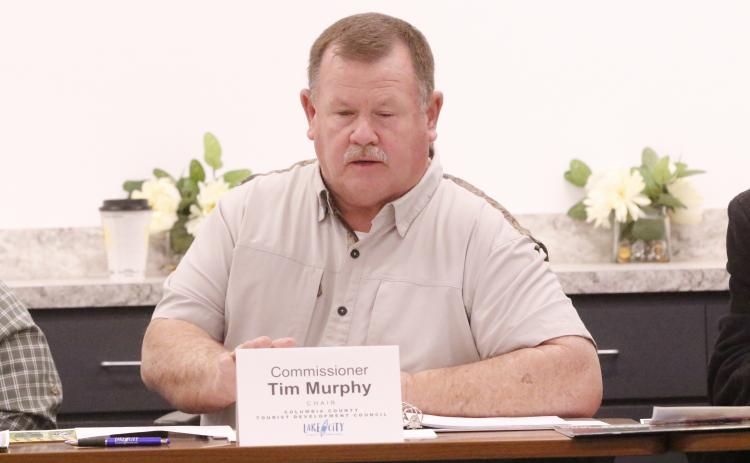 Tourist Development Council Chair Tim Murphy said it was clear when the board approved providing funding for the Wilson Park amphitheater it was contingent on the City of Lake City obtaining CDBG grant funds. (JAMIE WACHTER/Lake City Reporter)
