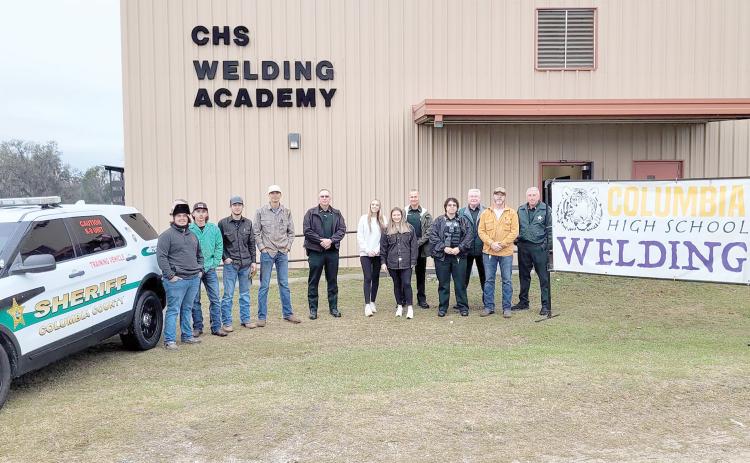 Students at the Columbia High School Welding Academy modified a Columbia County Sheriff’s Office vehicle to allow it to serve for training on Pursuit Intervention Technique (PIT) maneuvers. (COURTESY COLUMBIA COUNTY SHERIFF'S OFFICE)