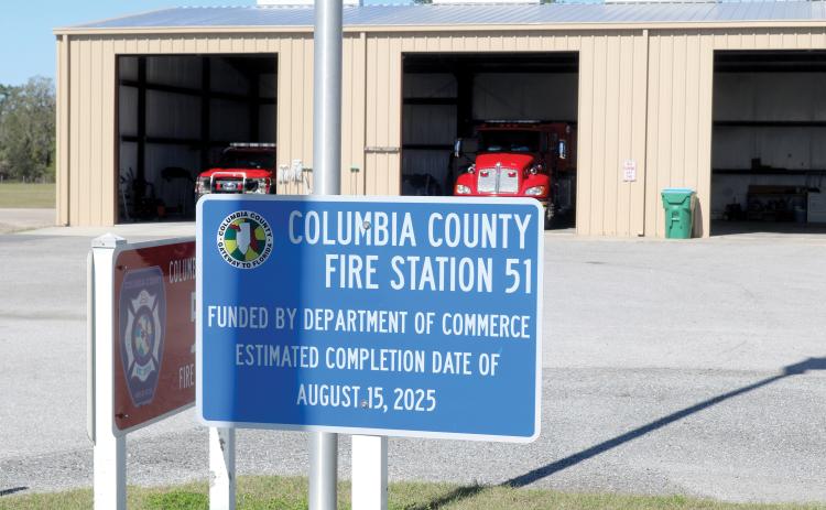 The new Columbia County Fire Station 51 is expected to open in August. (TONY BRITT/Lake City Reporter)