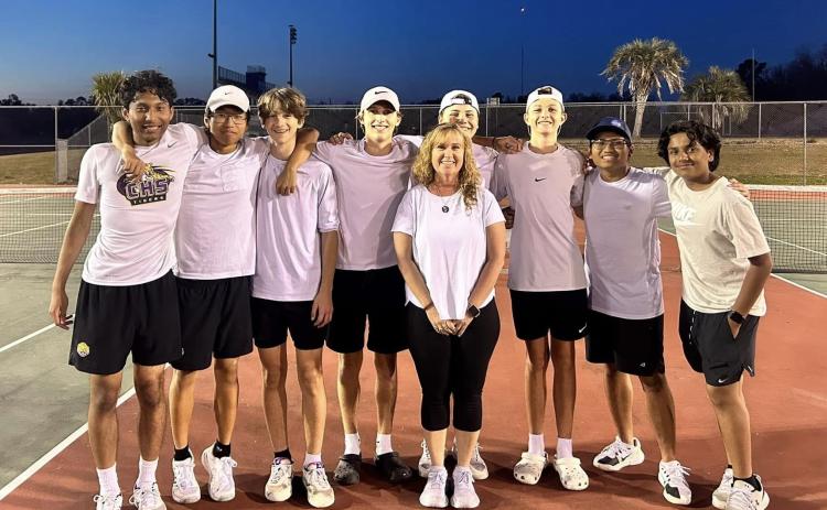 Columbia’s boys tennis team. (COURTESY)
