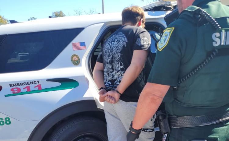 Jacob Jessup, a 16-year-old from Fort White was arrested Tuesday for a school shooting threat last April. (COURTESY CCSO)
