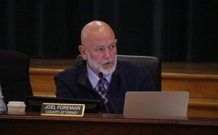 Columbia County Attorney Joel Foreman said the county would be responsible for transaction costs in accepting property from the Lake Shore Hospital Authority. (JAMIE WACHTER/Lake City Reporter)