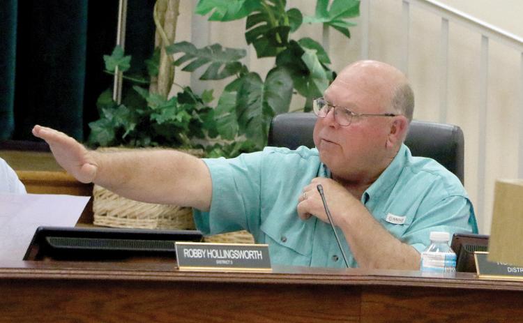 Columbia County Commissioner Rocky Ford voted against the Land Development Regulations change on RV parks, saying it was picking ‘winners and losers,’ favoring those already in place. (MORGAN MCMULLEN/Lake City Reporter)