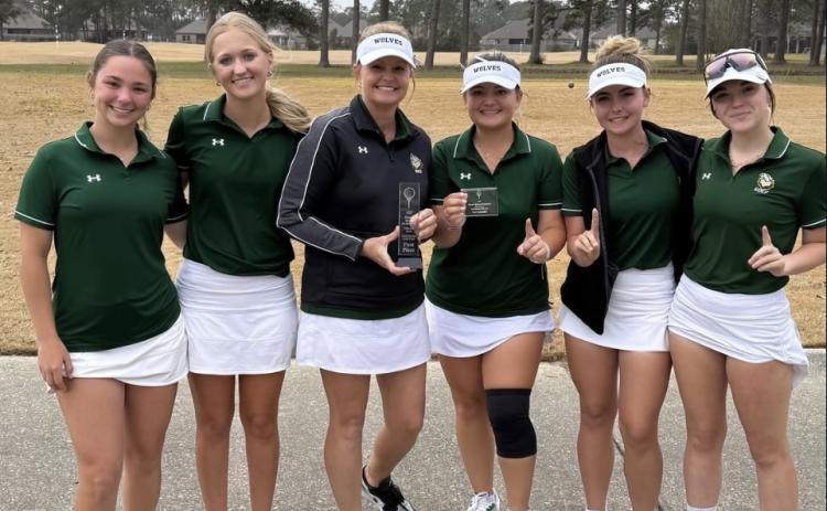 The Florida Gateway College women's golf team won the Jefferson State Women’s Spring Invitational earlier this month. (COURTESY OF FGC)