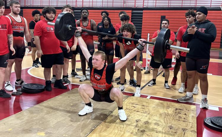 Fort White’s Wyatt Holton swept the traditional and Olympic events at Tuesday’s tri-meet against Buchholz and Oak Hall. (COURTESY)